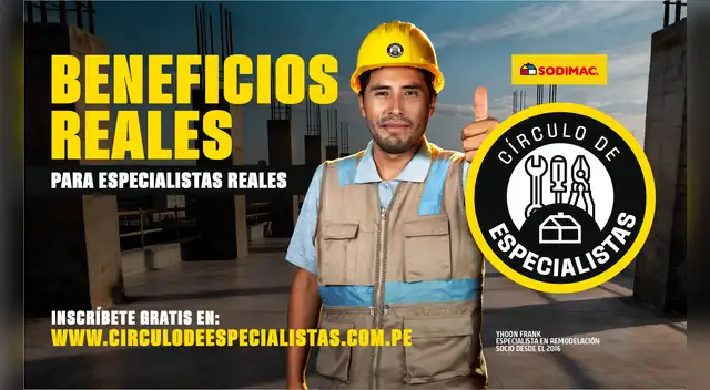 La inscripción al Círculo de Especialistas es gratuita y ofrece descuentos. Fuente: Difusión.