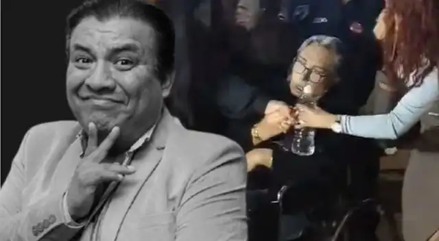 Jimmy Santi se descompensa en velorio de Manolo Rojas.