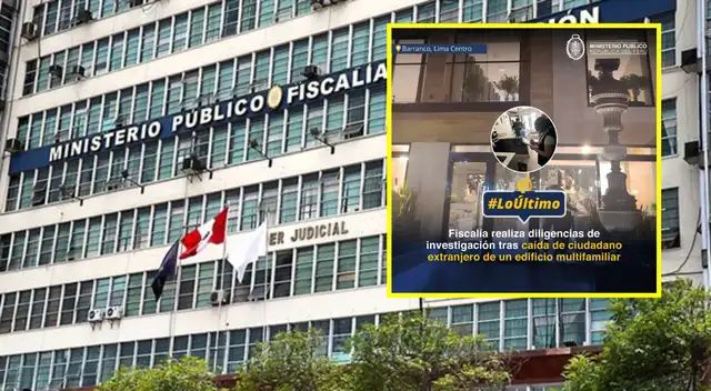Fiscalía inicia investigación sobre la muerte de un ciudadano extranjero que cayó desde el piso 19 en Barranco.