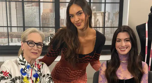 Natalie Vértiz se luce con Meryl Streep y Anne Hathaway Natalie Vértiz se luce con Meryl Streep y Anne Hathaway