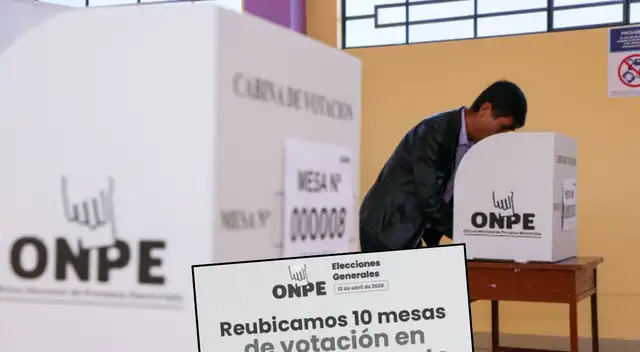 ONPE anuncia cambios en los locales de votación: Conoce si fuiste afectado.