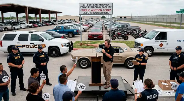 Policía de Texas subastará autos incautados a todos los residentes.