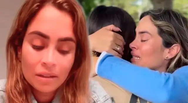 Ethel Pozo se muestra sensible junto a su hija.