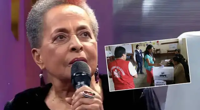 Susana Baca revela por quién votará en las Elecciones 2026. Susana Baca revela por quién votará en las Elecciones 2026.