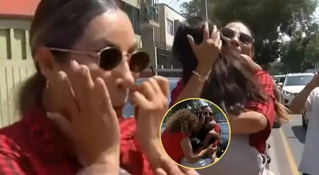 Pamela López no contuvo las lágrimas por escuchar a su hija llorando.