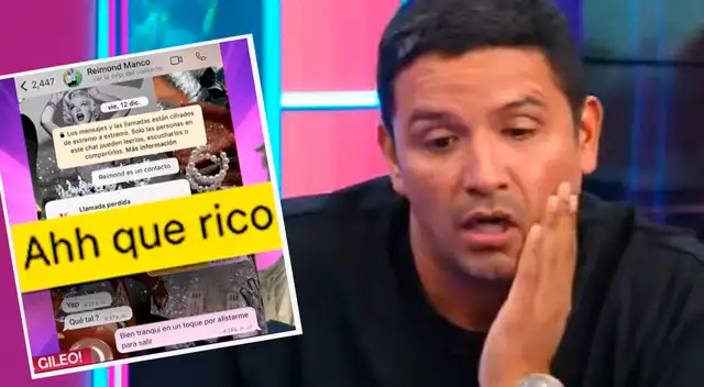 Reimond Manco admite equivocación tras quedar expuesto.