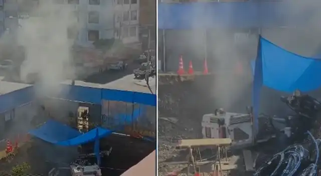 Fuga de gas en Surquillo: vecinos evacuan la zona tras la rotura de la tubería de Calidda.