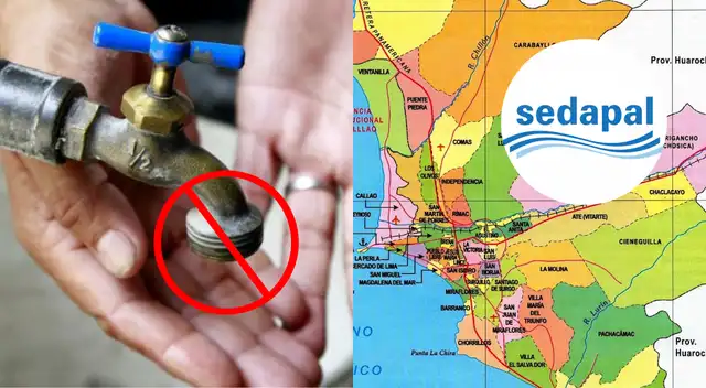 Corte de agua este domingo 26 de abril, según Sedapal: distritos afectados y horarios.