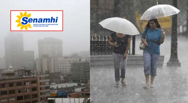 Senamhi activa alerta amarilla en 11 regiones: lluvias, tormentas y fuertes vientos desde mañana.