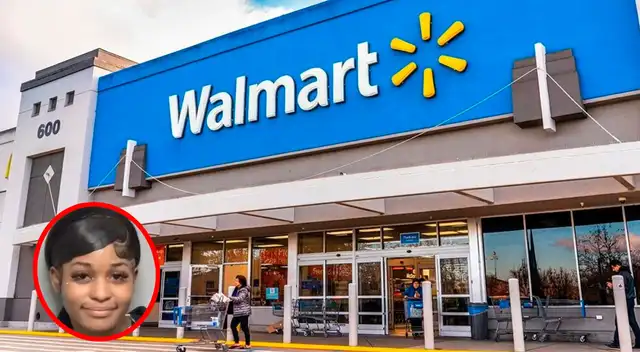 Brutal ataque de una mujer hacia su novio deja en shock a todos en Walmart.
