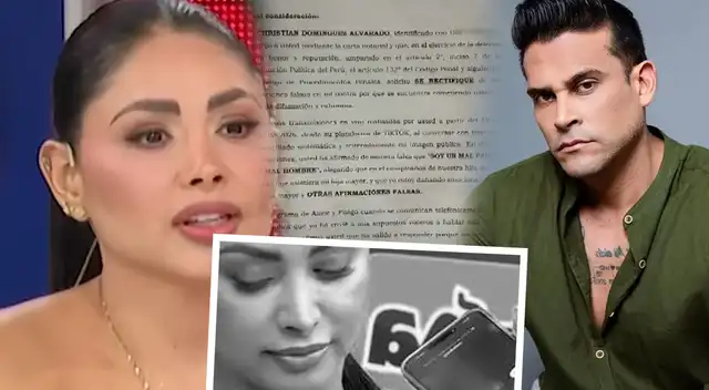 Pamela Franco tuvo FUERTE discusión con Christian Domínguez por llamada en canal de TV al enterarse que le mandó carta notarial.