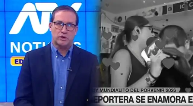 Noticiero de ATV lanza 'AMPAY' de su reportera con hombre en plena cobertura del 'Mundialito': "Un romance espontáneo"
