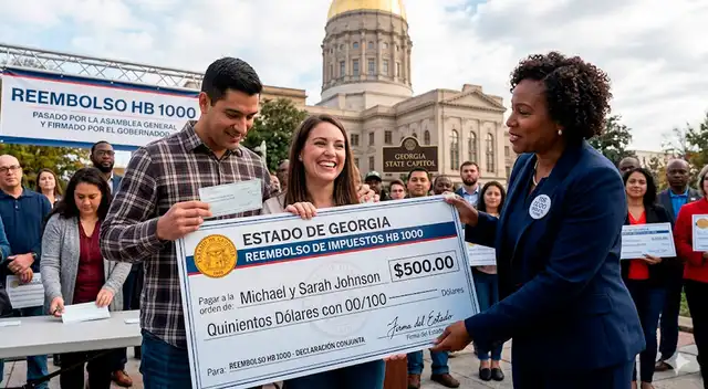 Entregarán cheque de reembolso de hasta $500 a residentes en Georgia.
