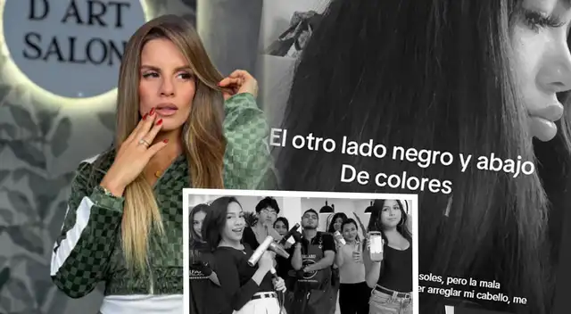 Joven DENUNCIA que peluquería de Alejandra Baigorria le MALOGRÓ el cabello tras pagar más de MIL SOLES.