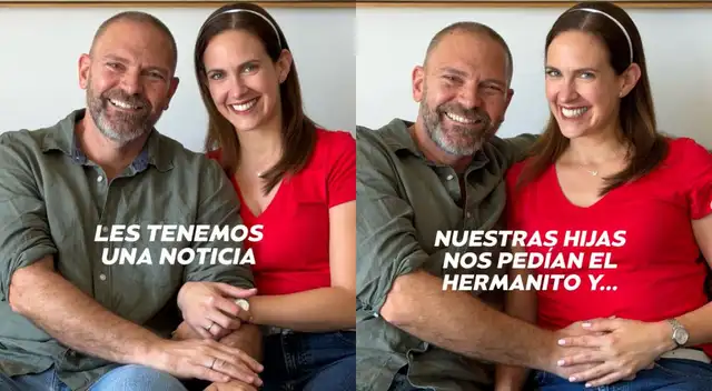 Emilia Drago y Diego Lombardi presentan al nuevo integrante de su familia.