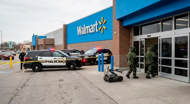 Amenaza de bomba generó que el Walmart cerrara completamente.