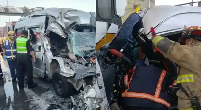 Tragedia en la Panamericana Sur: Choque entre bus y combi deja dos fallecidos y varios heridos en Villa El Salvador.