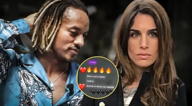Esposa de André Carrillo revela presuntas pruebas de infidelidad en su contra.