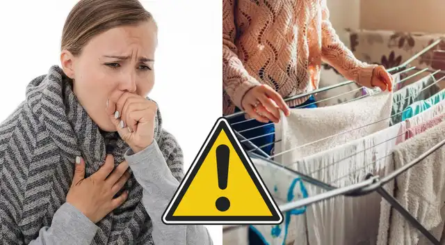 ¿Secas la ropa dentro de casa? El peligroso efecto en tu salud que provoca este mal hábito.