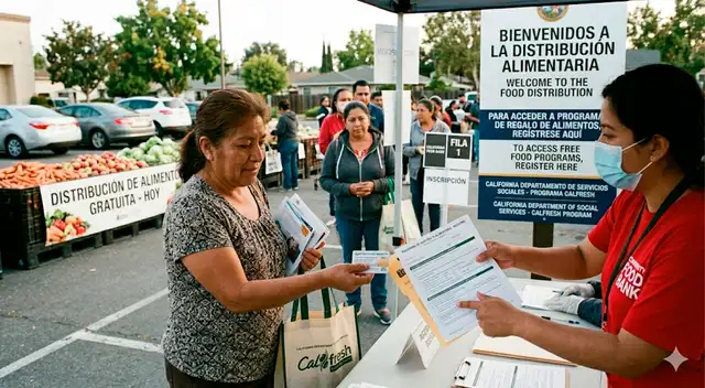 Entregarán alimentos gratis en California desde el 18 al 21 de mayo. Entregarán alimentos gratis en California desde el 18 al 21 de mayo.