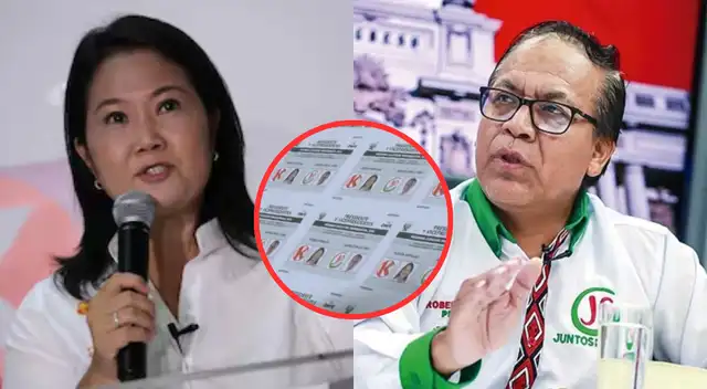 JNE prueba la cédula de votación para la segunda vuelta entre Keiko Fujimori y Roberto Sánchez rumbo al 7 de junio.