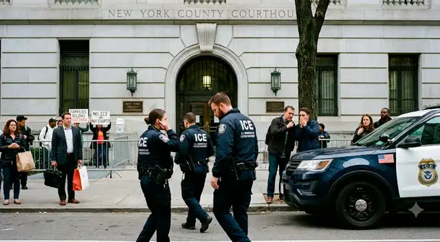 Tribunal ordena al ICE suspender los arrestos en cortes de Nueva York