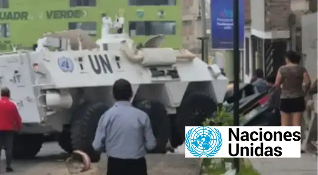 Vehículo blindado de la ONU se despistó en Chorrillos: embiste automóviles y postes de luz.