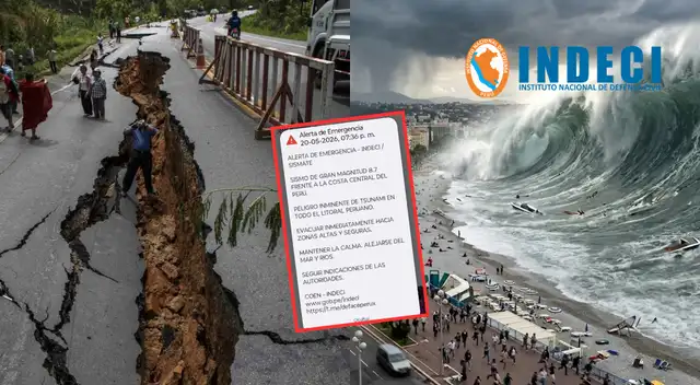 Indeci descarta alerta falsa sobre terremoto de magnitud 8.7 y tsunami tras mensajes difundidos. Indeci descarta alerta falsa sobre terremoto de magnitud 8.7 y tsunami tras mensajes difundidos.