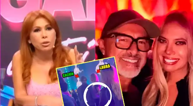 Magaly Medina cuestiona cercanía entre Laura Huarcayo y Carlos Alcántara tras polémico ampay.
