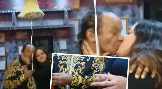 Melcochita y Heydi Amado, su novia de 22 años, dejan en shock al 'CASARSE' en íntima ceremonia tras separación de Monserrat