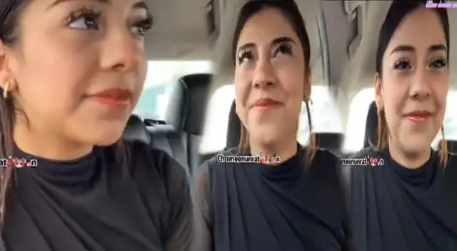 Tiktoker Zully pasa incómodo momento en taxi por aplicativo