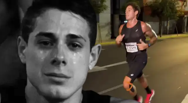 Hugo García corre maratón vomitando y sin dormir, pero usuarios lo critican.