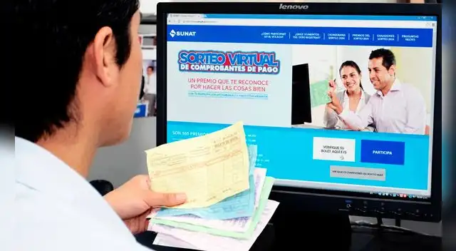 SUNAT aprueba sorteo virtual de comprobantes de pago para impulsar la formalización comercial.