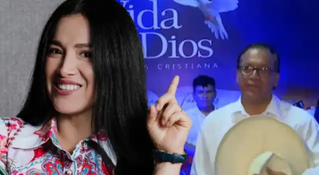 Katy Jara le da su apoyo a Roberto Sánchez tras asistir a iglesia evangélica.