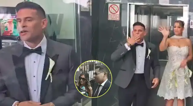 Diseñadores revelan que el traje de boda de Christian Domínguez costó más de S/10 mil soles. Diseñadores revelan que el traje de boda de Christian Domínguez costó más de S/10 mil soles.