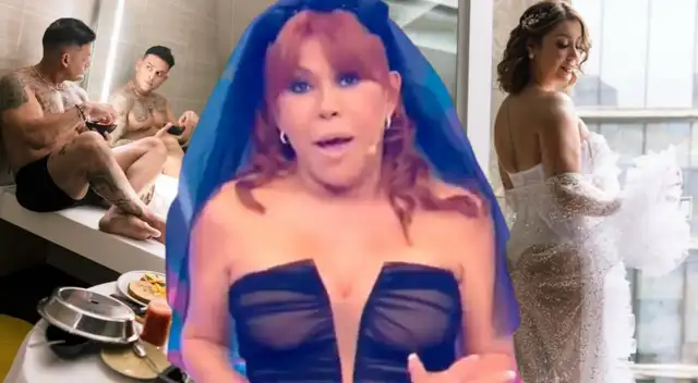 Magaly Medina critica los looks de Karla Tarazona y Christian Domínguez para su sesión de bodas. Magaly Medina critica los looks de Karla Tarazona y Christian Domínguez para su sesión de bodas.