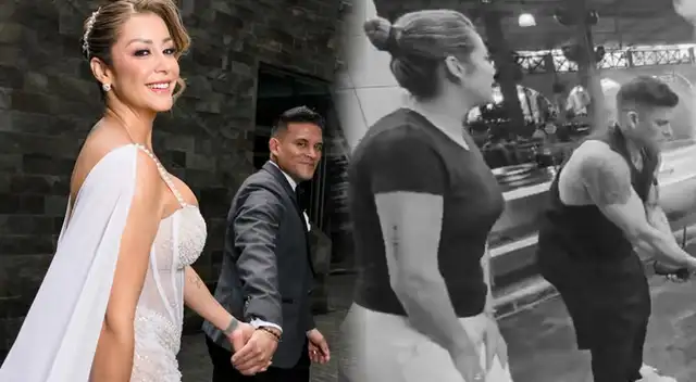 Christian Domínguez y Karla Tarazona APARECEN 'discutiendo' sobre su BODA tras ser acusados de ESTAFA: "¡Qué haces...!"
