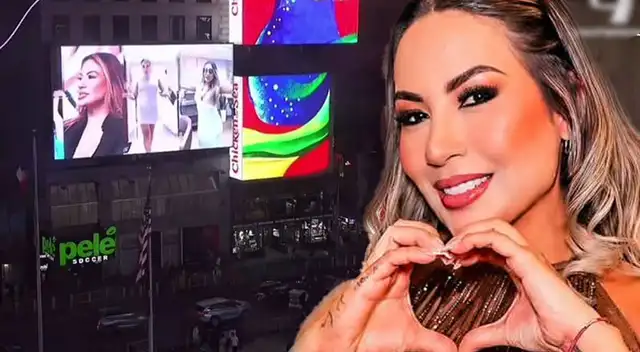 Pamela López hace HISTORIA en 'La Granja VIP': Su rostro aparece en pantalla de Times Square en Nueva York