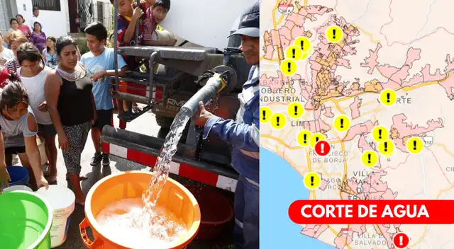 Revisa si tu distrito se verá afectado por el corte de agua de Sedapal este lunes 8 de junio.