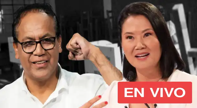 Conteo oficial de la ONPE al 23.16%: Keiko Fujimori lidera con 52.55% y Roberto Sánchez le sigue con 47.44%