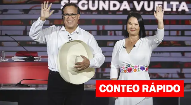 Resultado oficial del conteo rápido: Roberto Sánchez 50.3% y Keiko Fujimori 49.7% Resultado oficial del conteo rápido: Roberto Sánchez 50.3% y Keiko Fujimori 49.7%