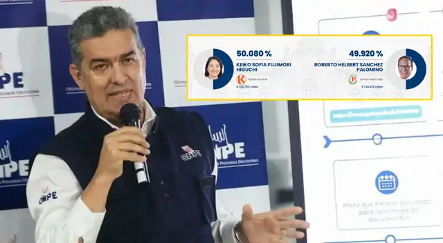 Jefe de la ONPE pide esperar resultados de la segunda vuelta al 100%: "Como el Perú se lo merece".