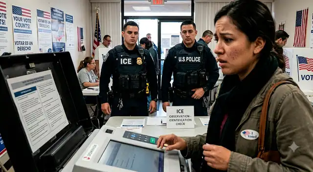 Donald Trump amenaza con colocar al ICE en los centros de votación. Donald Trump amenaza con colocar al ICE en los centros de votación.