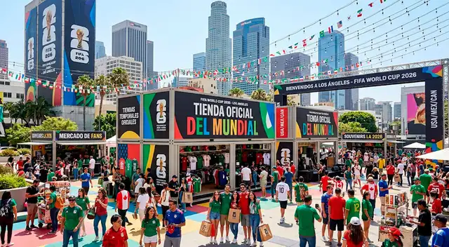 Estas son las tiendas temporales para el Mundial 2026 en Los Ángeles.