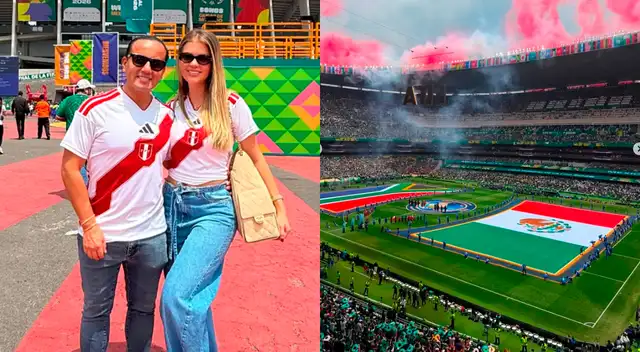 Brunella Horna y Richard Acuña presumen ubicación de lujo en el Estadio Azteca durante la inauguración del Mundial 2026 Brunella Horna y Richard Acuña presumen ubicación de lujo en el Estadio Azteca durante la inauguración del Mundial 2026