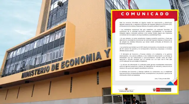 ¿Habrá aumento del ISC y alza de precios en productos? Ministerio de Economía emite TAJANTE respuesta.