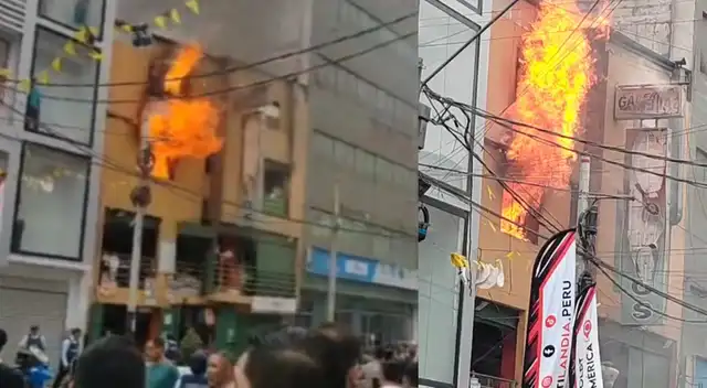 Reportan voraz incendio en el emporio comercial de Gamarra en La Victoria.