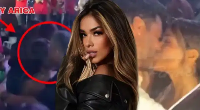 Shirley Arica es captada chapando con dos hombres en un fin de semana.