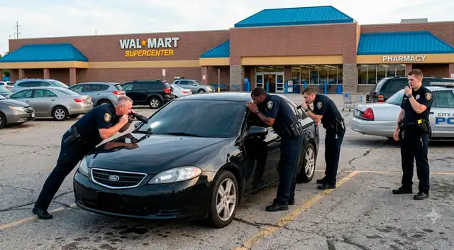Policía hace terrible hallazgo de un cuerpo en el estacionamiento de un Walmart.
