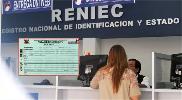 Reniec habilita verificación online de actas de nacimiento, matrimonio y defunción en segundos ahora.
